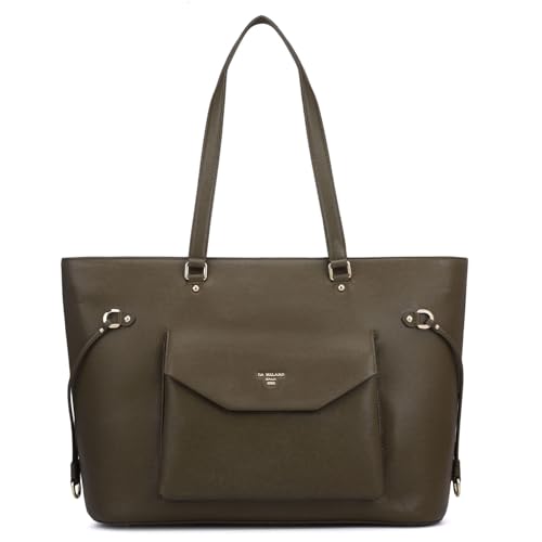 Image of Da Milano Leather Tote Bag for Women (00435B)