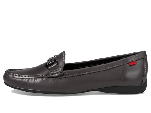 Image of Women's Genuine Leather Slip on Buckle Loafer