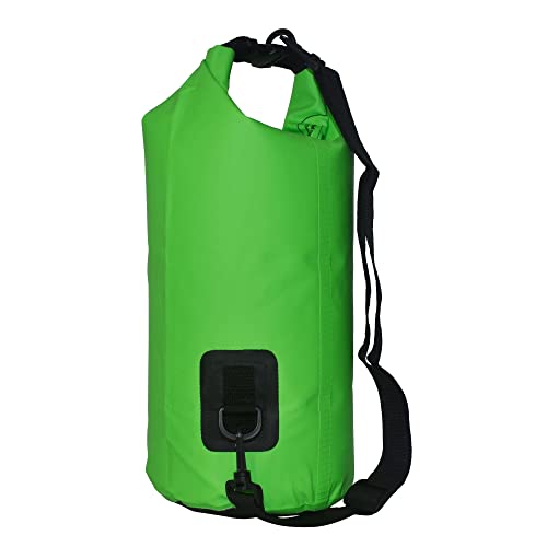ecox Bolsa Seca Impermeable para Actividades al Aire Libre con Construcción de PVC 500D 10L Verde DB10LG miniatura 6