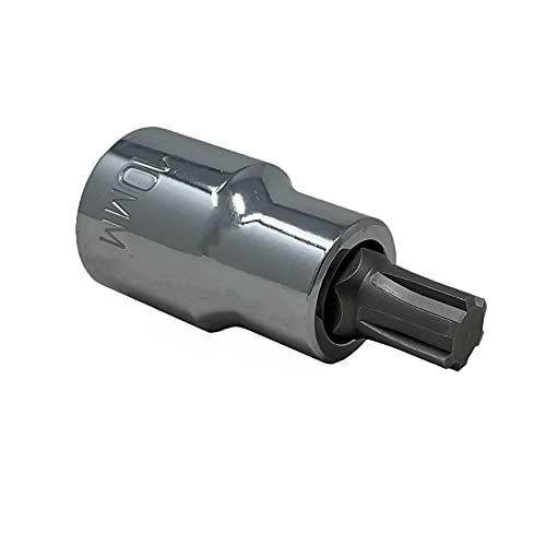 CTA Tools 1036 Camshaft Adjuster Socket, 10 Polydrive - Compatible with VW/Audi Chrome, Size: 1/2