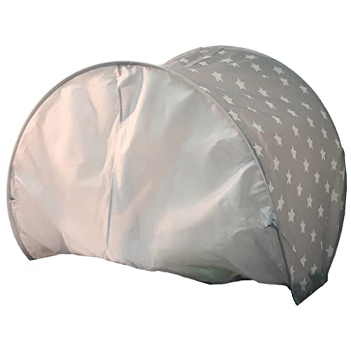 Knorrtoys 55180 - Bettzelt Grey White Stars, ca. 220 x 78 cm