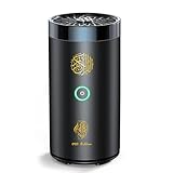 OUD Bukhoor 2 in 1 Electric Incense Burner with Quran Speaker, Rechargeble Bakhoor Burner Aroma Diffuser for Car Office Home Bedroom Living Room Study Spa (Black-1)