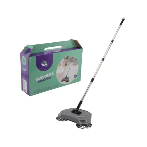 Vassoura Magica Giratoria Polipropileno 115 X 34cm Em Casa Tem Clean 24cm