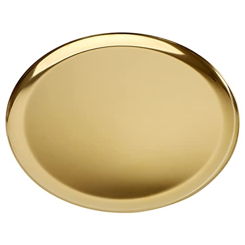 Rundes Serviertablett Tablett aus Metall, 28cm/11inch Dekotablett...