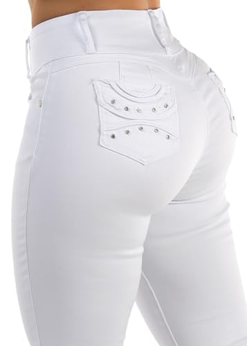 Image of Moda Xpress Women's Butt Lifting High Waisted Bootcut Jeans - Stretchy, Comfortable Flare Jeans in Junior Size Vintage Style