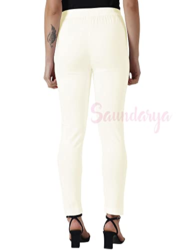 Image of Saundarya Women's Regular Fit Stretchable Cotton Trousers Pants