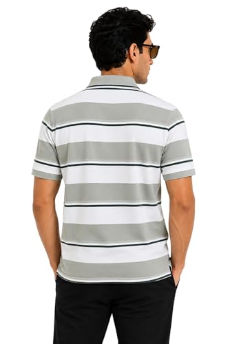Image of SANE ORIGINALS Half Sleeve Polo T-Shirt for Men with Pocket || Stripe Collar and Pocket T-Shirt for Men Half Sleeves