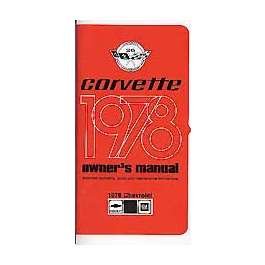 Original 1978 Chevrolet Corvette Owner's Manual