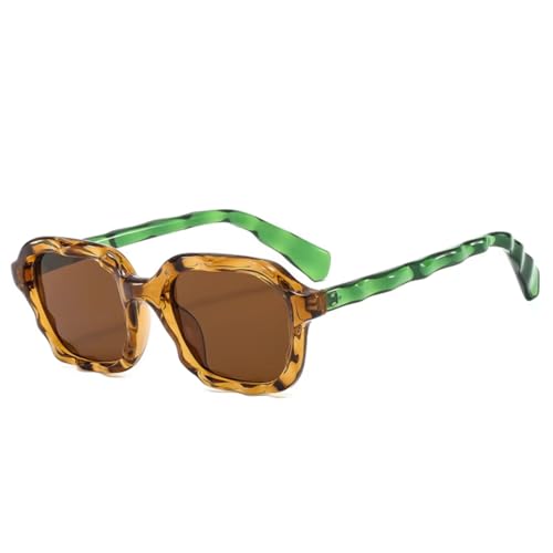 Lunettes de soleil vintage mode double teinte accessoire protection UV400 femme homme