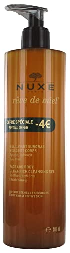 Gel limpiador dermatológico rostro y cuerpo 400 ml de gel (Miel)