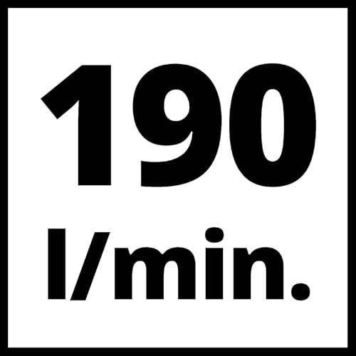 Einhell Compresor TH-AC 190 Kit (Potencia de extracción: 190 l/min, presión de trabajo máxima: 8bar), Negro, Rojo, 1.100 W