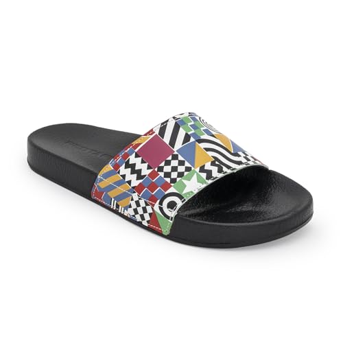 Image of Red Tape Womens Sliders in Slate Blue | Casual Pool Sliders | SLATE BLUE | 3 UK