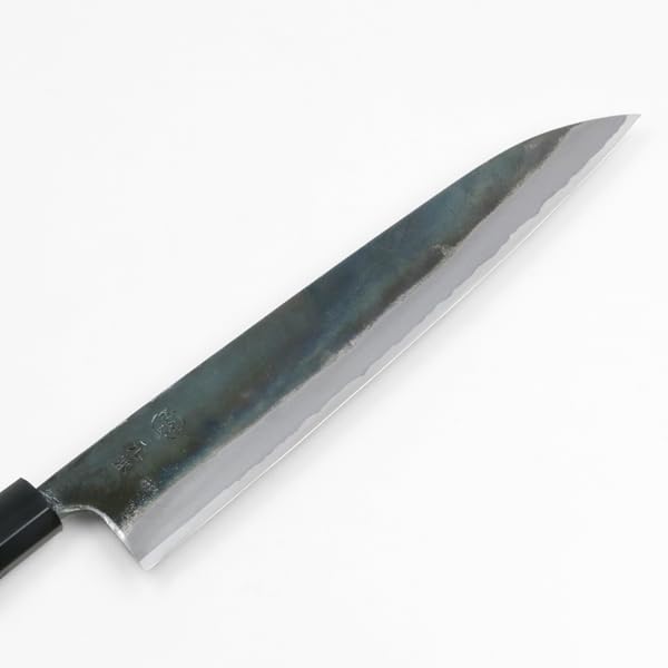 Amazon.co.jp: 土佐和式牛刀包丁 元兼 両刃 黒打 青紙鋼240mm 箱