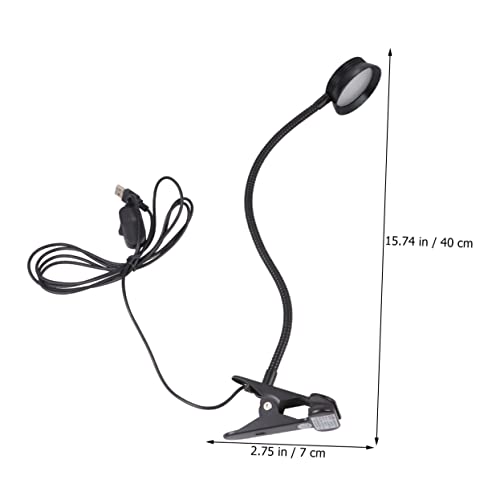 Lampe de lecture USB flexible rechargeable avec pince pour bureau - 6