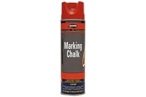 Aervoe 216 20 Oz Lead-Free Non-Clogging Can Temporary Marking Chalk Spray, Red
