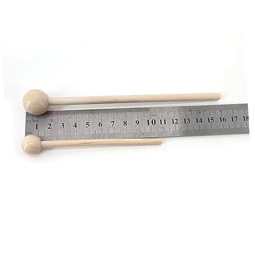 Par de baquetas profesionales de madera para batería miniatura 6