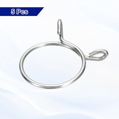 Clips de manguera de linea de combustible de 42mm y abrazaderas tubos de agua uxcell acero 304 4