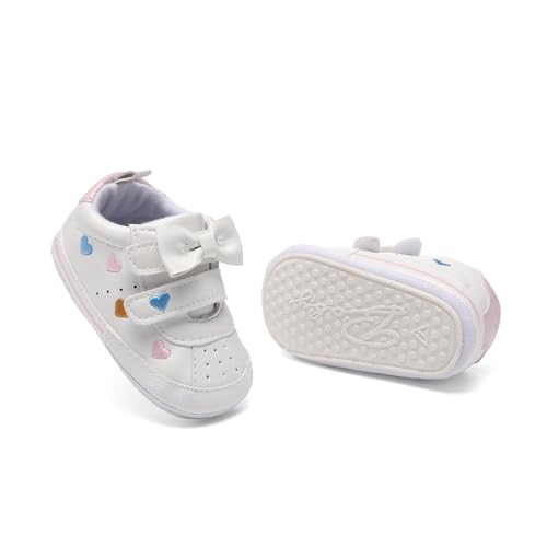 Image of Clowora Baby Boys Girls Shoes Non-Slip Rubber Sole Sneakers Infant First Walking Toddler Crib Shoes Newborn Loafers Flats.