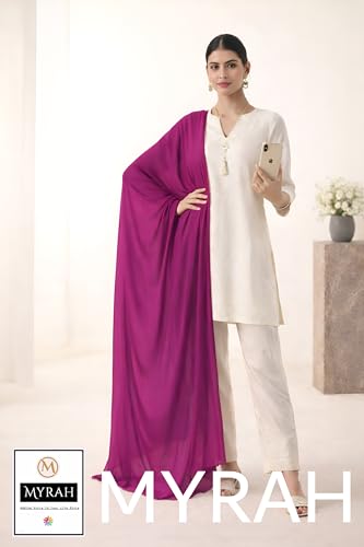 Image of MYRAH Chiffon Solid Casual Daily Use Dupatta For Women's & Girls Length - 2.50 Meter