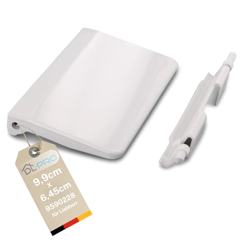 DL-pro Poignée de porte avec ressort compatible avec Liebherr 9590228 - Poignée de compartiment givré - Pour porte intérieure de congélateur - Réfrigérateur