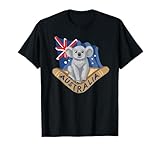 Australia Marking Flags Koala Boomerang T-Shirt