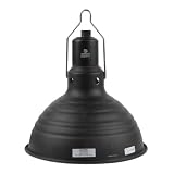 REPTI HOME 8.5 Inch Reptile Light Fixture Dome Heat Lamp Fixture UVB Heat Basking Lamp Fixture for Amphibian Reptile Terrariums，E26 Base