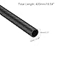QUARKZMAN 4 Stück Kohlefaserrohre 8 x 10 x 420mm Matte Oberfläche Stange 3K Rollgewickelte Kohlefaser Rundrohre für RC Flugzeug Quadcopter Multicopter