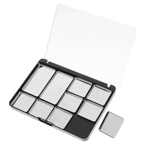 FOMIYES 1juego Paleta De Sombras Vacía Magnética Con Bandeja Para Maquillaje Contenedor De Sombra Ojos Con Recipientes Magnéticos De Almacenamiento Para Cosméticos Para Maquillaje De Mujeres