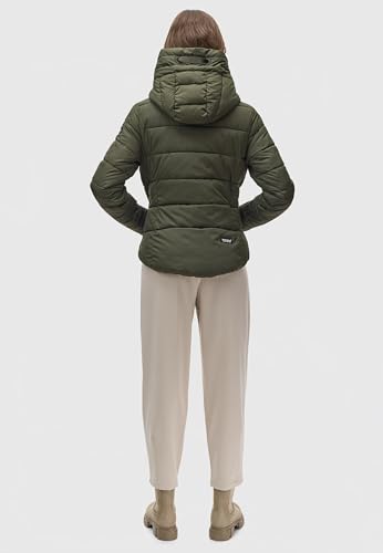 Navahoo Amayaa damska pikowana kurtka zimowa z podszewką, XS-XXL, oliwkowy, M