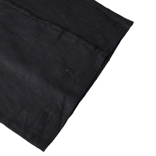 Amazhiyu Men's 100% Linen Summer Casual Elastic Drawstring Loose Pants Pockets4