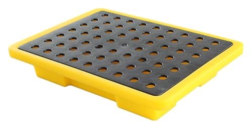 Palette de stockage pour fûts industriels au sein du garage d'usine