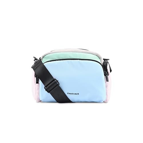 Image of Fastrack Puff Sling with Detachable Pouch | Faux-Leather Women's Handbags | Sling for Casual Carry