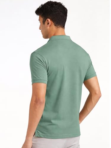 Image of Premium Cotton Pique Polo T-Shirt for Men | Half Seelves Regular Fit | Polo Neck - Ultra-Soft Breathable Fabric | Moisture Wicking