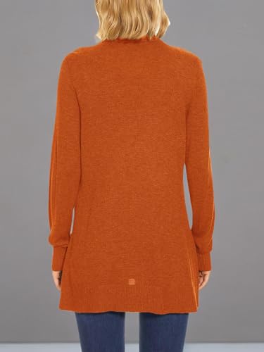 Image of Spicy Sandia Women's Basic Open Front Long Cardigan Sweaters with Pockets | Capsule Wardrobe Essentials, Early Fall 2026 Trendy