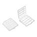 Heyiarbeit 4 x AA/AAA Battery Storage Case Holder Organizer Box Transparent 4Pcs