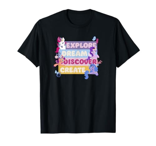 T-shirt My Little Pony A New Generation imprimé Explore Dream Group Shot en coton pour enfant