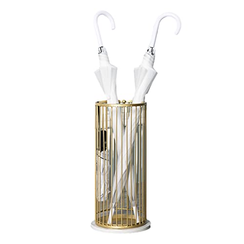 Paraguero Estante de Almacenamiento de Paraguas Resistente Al Agua, Porta Bastones para Uso Interior/exterior, Paragüero Resistente Al Agua, Soporte para Bastones de Gran Capacidad ( Color : Gold )