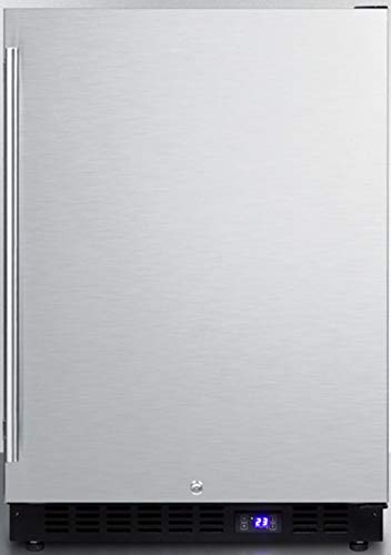 Summit SCFF53BCSS Under Counter Upright Freezer, Stainless-Steel on Fridge.com