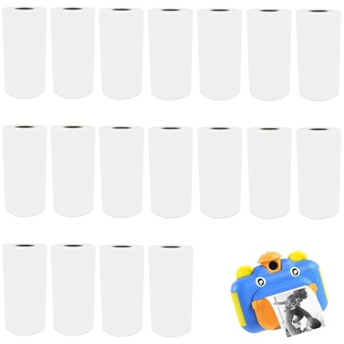 18 Rolls Thermal Paper Children's Camera, Thermal Printer Paper Roll, Thermal Paper 57 mm, Children's Camera Paper Rolls