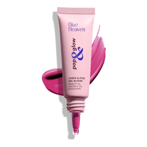 Image of Blue Heaven Pop & Glow Eye & Cheek tint blusher for face makeup, Blush enriched with Rosehip and Coconut oil - Horizon Mauve, 12ml