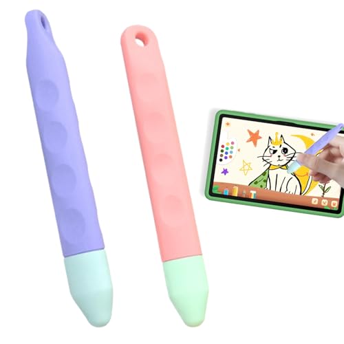 Loovisse 2 Confezioni di Penne per Tablet per Bambini, Stilo Touchscreen in Gomma con Punte di...