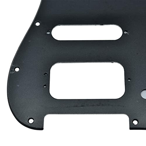 Image of Dopro 11-Hole Strat HSS Guitar Pickguard 3-Screw Humbucking Pickup Mount Fits American Fender Stratocaster Matte Black