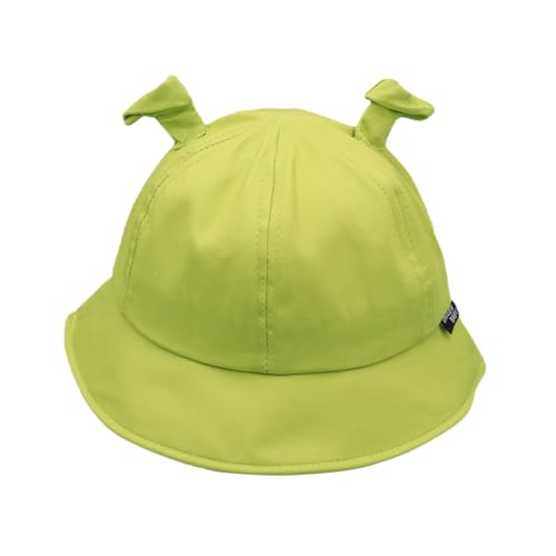 Cute Baseball Cap Hat with Ears for Boys Green Peaked Cap Bucket Hats Docker Caps Funny Costume Caps Fisherman Hat2