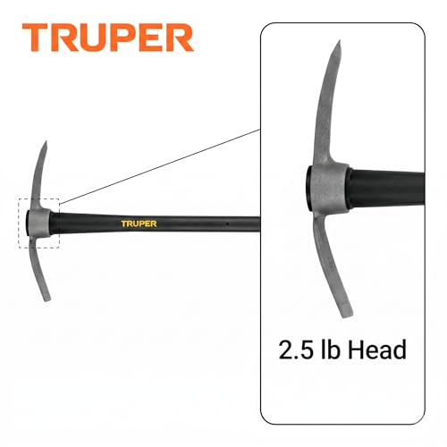 Truper pico de cavar 2.5 lb cabeza de acero forjado con mango de fibra de vidrio 36 pulg miniatura 3