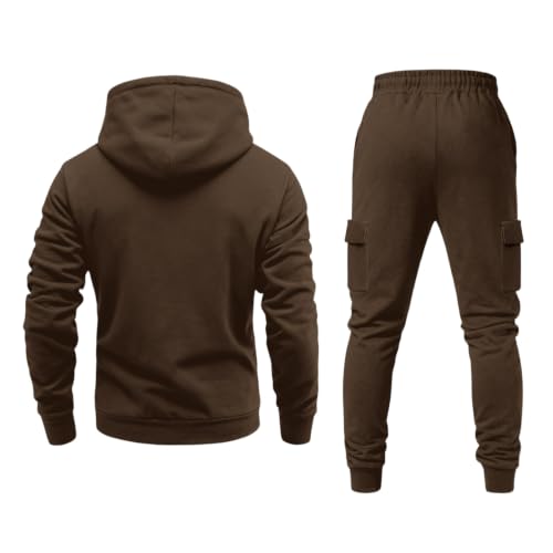 Men Sweatsuits Sets 2 Piece Athletic Casual Fleece Sweat Suits with Pockets - image 4