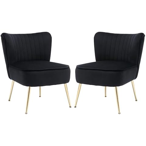 Homedraft Velvet Accent Chair Set of 2 Cover