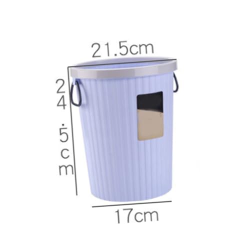 Cabilock basurero plástico redondo pequeño morado miniatura 2