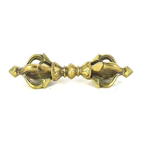 Amazon｜神秘的な仏具、五爪の金剛杵、金剛臼と杵、銅鑼、美しい