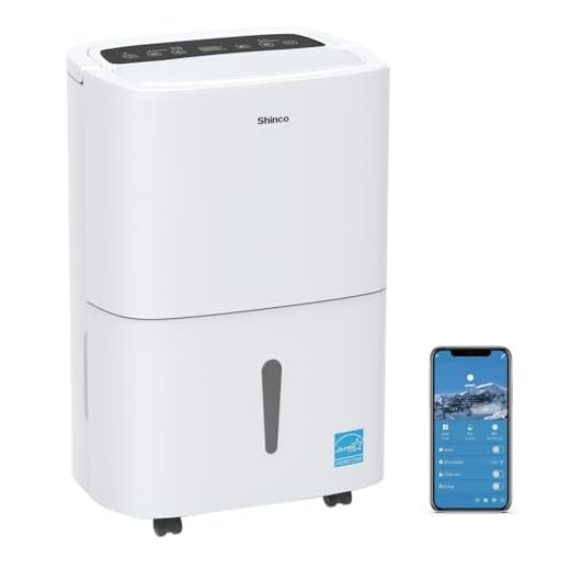 Shinco 5,000 Sq.Ft Energy Star Dehumidifier with Pump, Ideal for Large Living Room, Basement, Bedroom, Bathroom, Continuous Drain, Quietly Remove Moisture & Control Humidity - (70Pint with Pump)