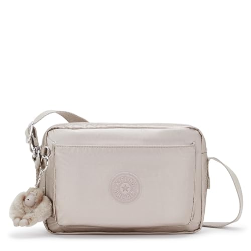 Kipling ABANU M Tracolla media, Metallic Glow (Argento)
